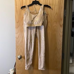 Mono b high top yoga pant XL and match sports bra L